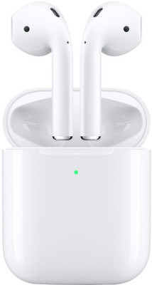 Apple AirPods with Wireless Charging Case Bluetooth Headset with Mic(White, In the Ear)