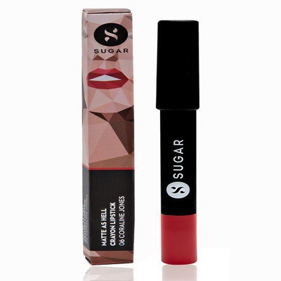 

Sugar Cosmetics Matte As Hell Crayon Lipstick(06 Coraline Jones)