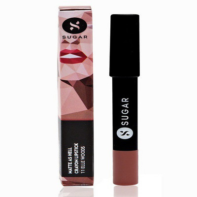 

Sugar Cosmetics Matte As Hell Crayon Lipstick(11 Elle Woods (Brown Nude))