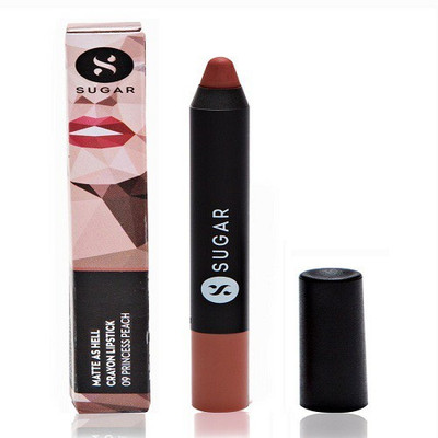 

Sugar Cosmetics Matte As Hell Crayon Lipstick(09 Princess Peach (Peach))