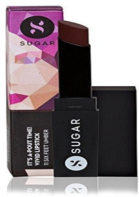 

Sugar Cosmetics It's A-Pout Time! Vivid Lipstick(11 Six Feet Umber)