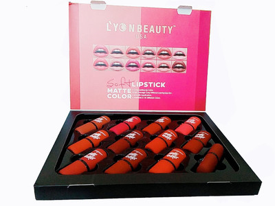 

LYON BEAUTY MATTE COLOR SOFT LIPSTICK PACK OF 12(MULTICOLOUR)
