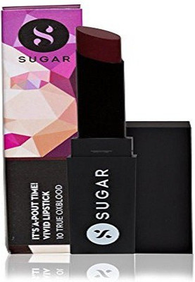 

Sugar Cosmetics It's A-Pout Time! Vivid Lipstick (New)(10 True Oxblood)