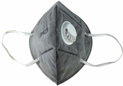 

mra fashion PM2.5 Grey 1p Anti Pollution Face Mask with Activated Carbon- Filter, PM2.5 Filtration Mask