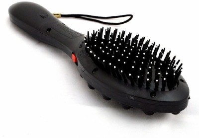 CLOMANA Original Magnetic Vibrating Hair Massager/Hair Massager Comb Acupressure Head Hair Brush Vibrator Cm-3972 Massager(Black)