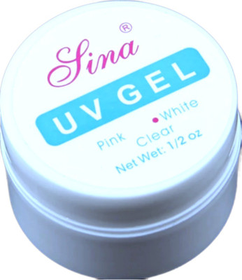 

Sina Nail Art UV Builder Gel Tips Glue Set Kit Art Extension Manicure(WHITE)