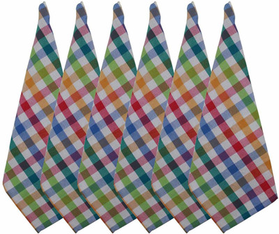 OASIS KTS-OH-0002 Multicolor Cloth Napkins(6 Sheets)
