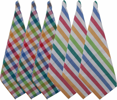 OASIS KTS-OH-0003 Multicolor Cloth Napkins(6 Sheets)