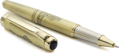 Hayman 24 ct Gold Plated statue of unity Engraved Roller Ball Pen(Ink Color - Blue)