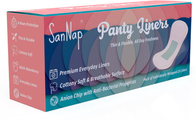 

SanNap Anion Anti Bacterial Panty Liners 25 Pantyliner(Pack of 25)