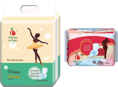 

cherrin Pack of 50 Sanitary Pad Sanitary Pad(Pack of 50)