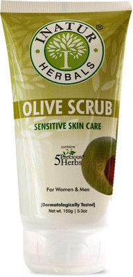 

Inatur Olive Scrub 150g, Sensitive Skin Care, For Women & Men Scrub(150 g)