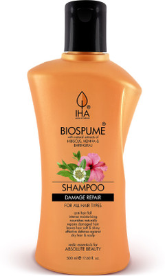 

IHA Biospume Shampoo With Hibiscus, Henna & Shikakai For All Hair Types(500 ml)
