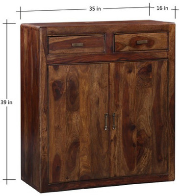 pipercrafts PIPER-SR-1075 Solid Wood Shoe Rack(PROVINCIAL TEAK, 3 Shelves, Pre-assembled)