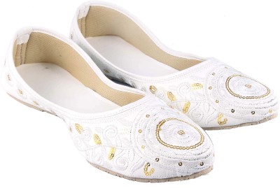 PADMAJA Jutis For Women(White , 8)