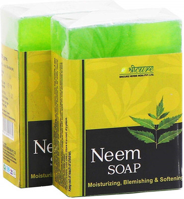 

Sricure certified Neem soap for acne removal, moisturising and softening of your Skin(100 g, Pack of 2)