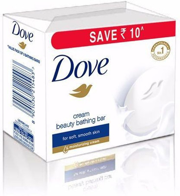 

Dove CREAM BEAUTY BATHING BAR PACK OF 3(300 g, Pack of 3)