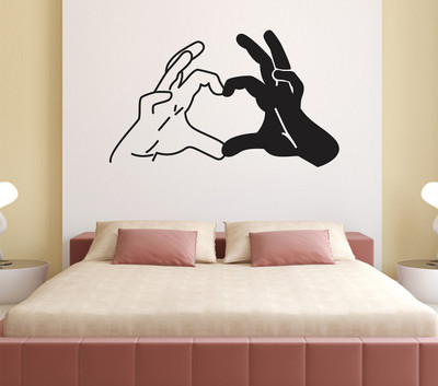fuzzy 100 cm Love Self Adhesive Sticker(Pack of 1)