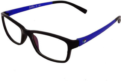 Zeydan Rectangular, Spectacle Sunglasses(For Boys & Girls, Black)