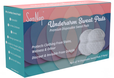 

SanNap Disposable Underarm Sweat Pads For Men and Women Sweat Pads