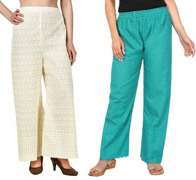 SriSaras Regular Fit Women Multicolor Trousers