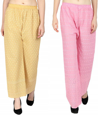 SriSaras Regular Fit Women Multicolor Trousers