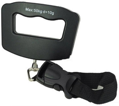 

ShoppoStreet Mini Digital Portable Electronic Luggage Scale Electronic Luggage Scale Weighing Scale(Black)