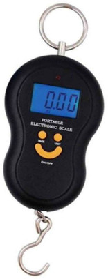 

Granny Smith Pocket Weight Machine Digital 50 KG Travel Luggage Smiley Weighing Scale(Black)