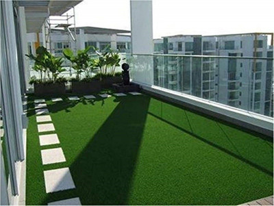 KUBER INDUSTRIES High Density Artificial Grass Carpet Mat for Balcony, Lawn, Door(4 X 10 Feet)-GrassCT12 Artificial Turf Roll