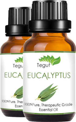 

Tegut Eucalyptus Essential Oil 100% Pure Natural & Undiluted (18 ml) (Pack of 2)(18 ml)