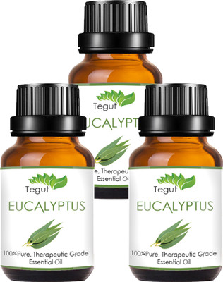

Tegut Eucalyptus Essential Oil 100% Pure for Cough, Colds, Clear Breathing, Joints Pain, Mosquitos (10 ml) (Pack of 3)(30 ml)