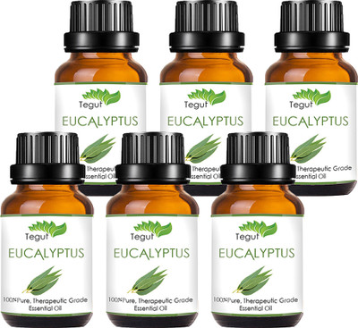 

Tegut Eucalyptus Essential Oil 100% Pure Natural & Undiluted (18 ml) (Pack of 6)(18 ml)