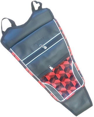 Supreme Tank_Cover_RED_ON_BLACK_a165 Strap Honda CBF Bike Tank Cover(3 L)