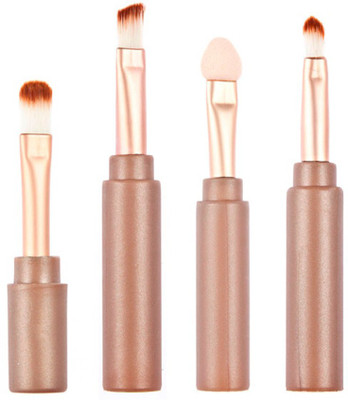 

CHARMY Multifunction 4 in 1 Portable Makeup Brush Eyebrow Eyeshadow Lip & Face makeup Brush set(Pack of 4)