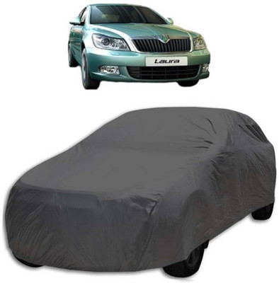 Gargi Traders Car Cover For Skoda Laura (With Mirror Pockets)(Grey)
