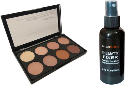 

Miss Boss huda matte fixer Primer - 60 ml and kb concealer kit combo(Set of 2)