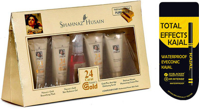

Total Effects kajal with Shahnaz Husain 24 Carat Gold Kit Praself (set of 5) 55 g(Set of 1)