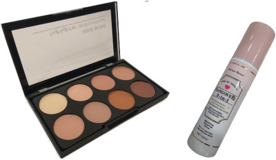 Miss Boss kb hangover 3 in 1 makeup primer fixer 120ml and kb concealer kit combo(Set of 2)