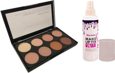 

Miss Boss kb face care make up fixer 120ml and kb concealer kit combo(Set of 2)