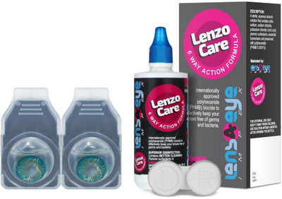 

LenzoCare Color Lenses With 100 ml Multipurpose Solution & Lens Case Monthly(-0.00, Colored Contact Lenses, Pack of 2)