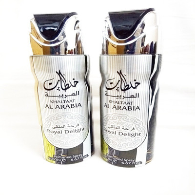 

LATTAFA KHALTAAT AL ARABIA ROYAL DELIGHT Deodorant Spray - For Men & Women(400 ml, Pack of 2)