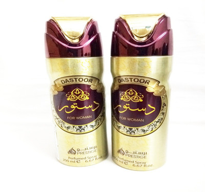 

LATTAFA DASTOOR Deodorant Spray - For Women(400 ml, Pack of 2)