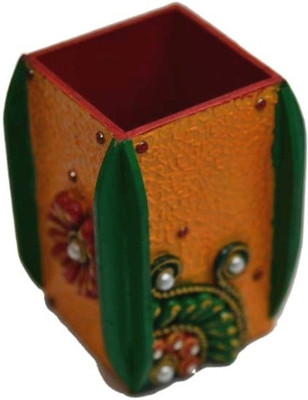 Gaura Art & Crafts 1 Compartments Wooden Desk Organizer(Multicolor)