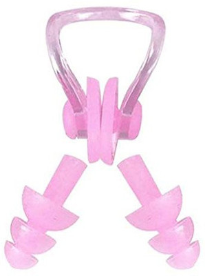 L'AVENIR SOFT SILICON Swimming Ear Plug & Nose Clip(Pink)