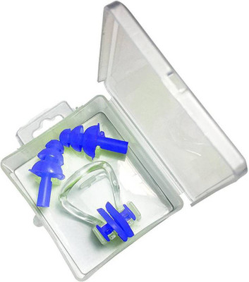 L'AVENIR SOFT SILICON Swimming Ear Plug & Nose Clip(Blue)