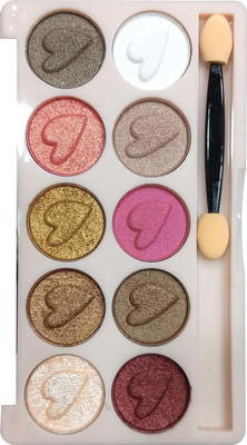 

Flikerway 10 Color Silky Glitter Eye Shadow 10 g(02)
