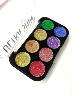 

Makeline SFR Ultra Shiny Girl Glitter Eyeshadow Palette 8 Shades 10 g(Multi)