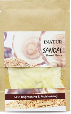 

Inatur Sandal Sheet Mask 38g, Skin Brightening & Moisturizing(38 g)