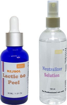 

REJSOL Lactic 60 Peel Lactic Acid 60% 30ml with 100 ml Neutralizer 30 ml