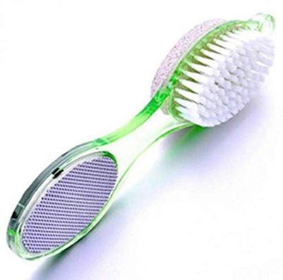 

Anytech Plastic 4-in-1 Foot File with Pedicure and Manicure Brush Multi-use(Green)